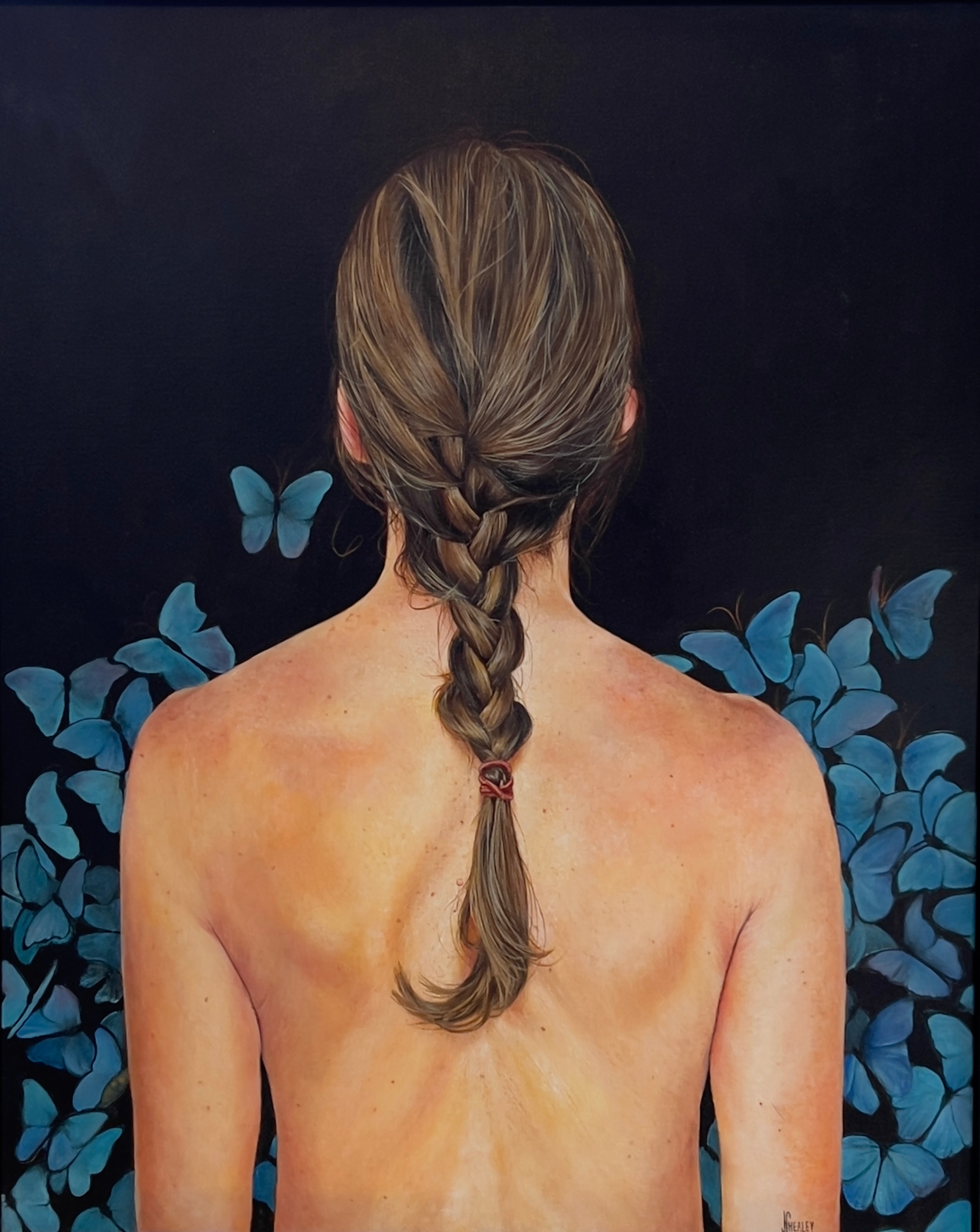 Backside of blue